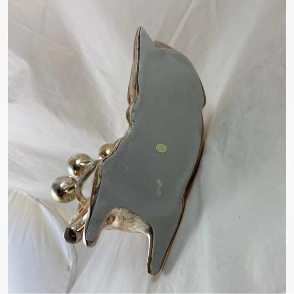 Pottery Barn Deer Reindeer Candle Holder Silver Plated Brass 6 Candle Holder - Picture 15 of 16